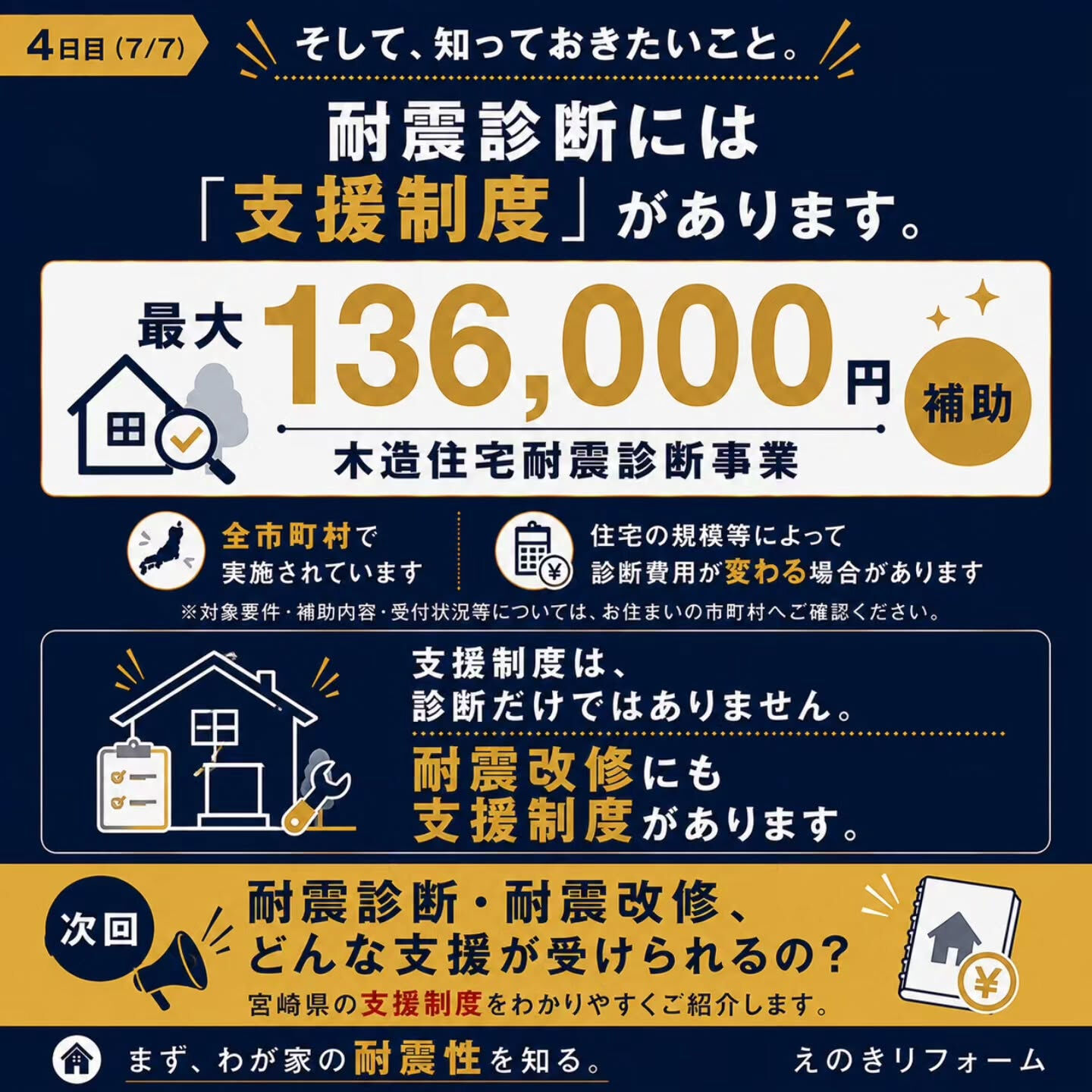 耐震診断を受けたあと、